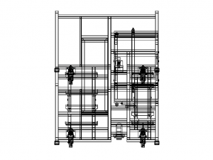 Stacking Rack Trolley of Car Seat Model 3D