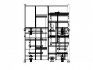 Stacking Rack Trolley of Car Seat Model 3D