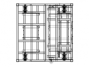 Stacking Rack Trolley of Car Seat Model 3D