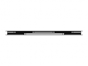 Aluminium Double Sliding Doors Model 3D
