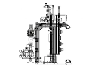 Fitting Leak Test Machine of Brass Truck Fittings 3D Model
