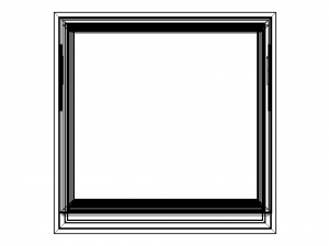Casement Window- Top Hung Modelo 3D