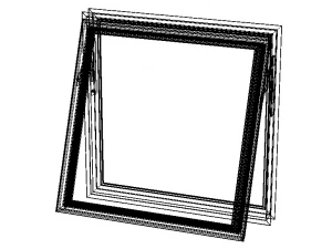 Casement Window- Top Hung 3D Model