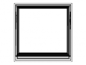 Casement Window- Top Hung Modelo 3D