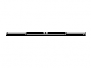 Aluminium Sliding Window 4 Panels 3D Model