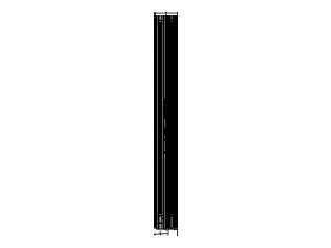 Aluminium Sliding Window 4 Panels 3D Model