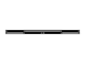 Aluminium Sliding Window 4 Panels 3D Model