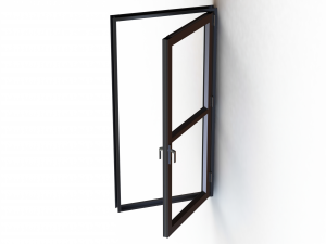 Entrance Aluminum Door 3D Model
