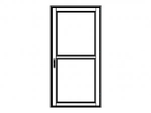 Entrance Aluminum Door Modello 3D