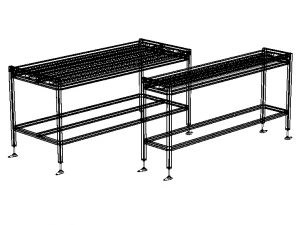 Wheel Conveyor 3D Model