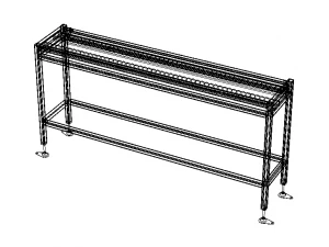 Wheel Conveyor 3D Model