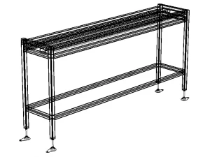 Wheel Conveyor 3D Model
