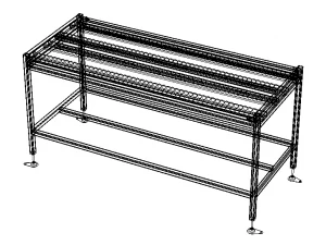 Wheel Conveyor 3D Model