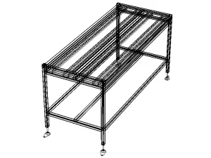 Wheel Conveyor 3D Model