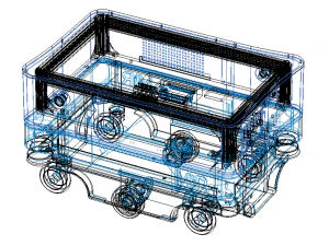 Platforma kombajnu MIR200 Model 3D