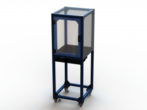 Aluminum Enclosed Workstation WL56 Modelo 3D