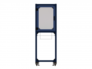 Aluminum Enclosed Workstation WL56 3D Model