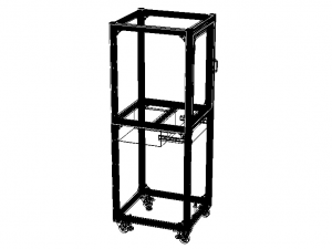 Aluminum Enclosed Workstation WL56 3D Model