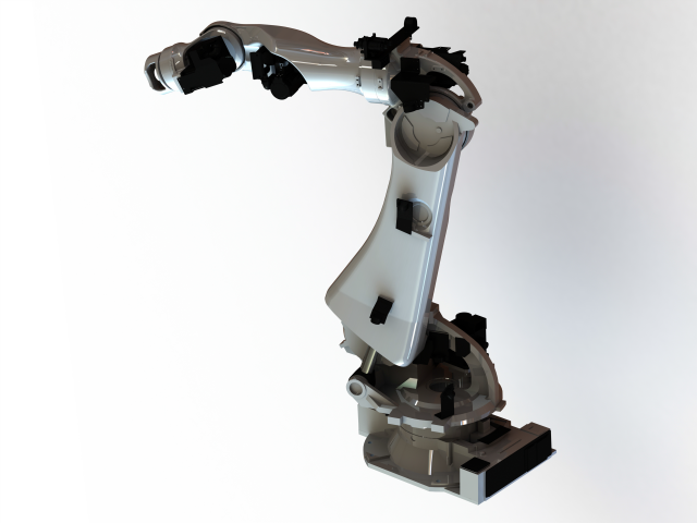 NACHI Spot Welding Robot SRA100H 3D Model .c4d .max .obj .3ds .fbx .stl .blend 