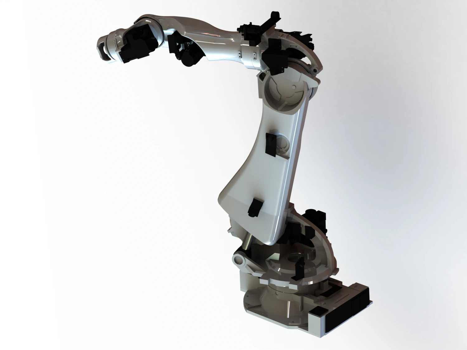NACHI Spot Welding Robot SRA100H 3D Model .c4d .max .obj .3ds .fbx .stl .blend 