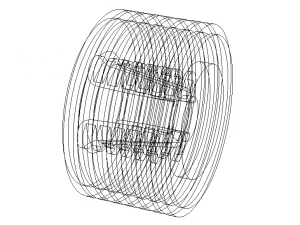 Aluminium Engine Heat Sink for RC Cars 3D Model
