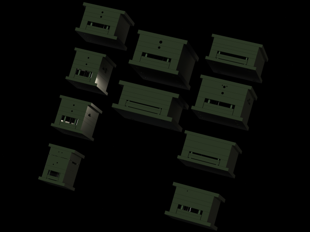 Standard Plastic Mold Base Sets Model 3D .c4d .max .obj .3ds .fbx .stl .blend 