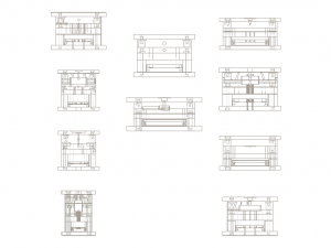 Standard Plastic Mold Base Sets Model 3D