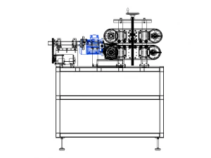 Spiral Wrap Cable Feeding and Cutting Machine 3D Model
