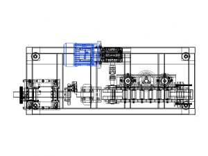 Spiral Wrap Cable Feeding and Cutting Machine 3D Model