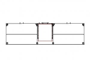 Clear Modular Wardrobe 2 m 3D Model
