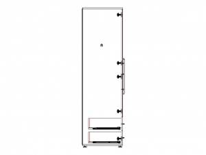 Clear Modular Wardrobe 2 m 3D Model