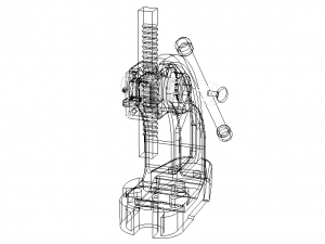 Manual Arbor Press 05 Ton Pressure 3D-Modell