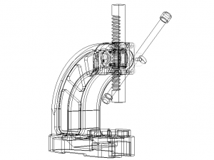 Manual Arbor Press 05 Ton Pressure 3D-Modell
