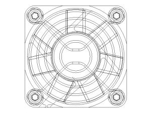 4010 Cooling Fan 12VDC with Grill 3D Model