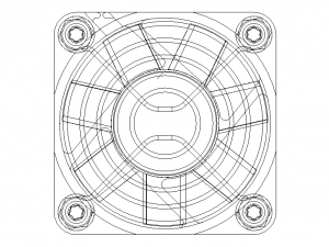 4010 Cooling Fan 12VDC with Grill 3D Model