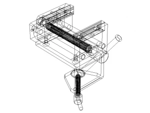 Centre Clamping Devices 3D Model