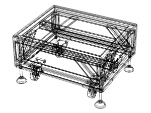 Platform Trolley Base Only 3D 模型