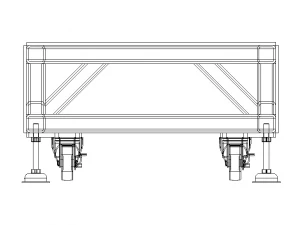 Platform Trolley Base Only 3D Model