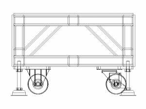 Platform Trolley Base Only 3D 模型