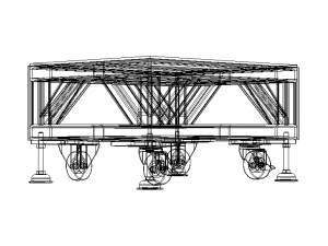 Platform Trolley Base Only 3D 模型