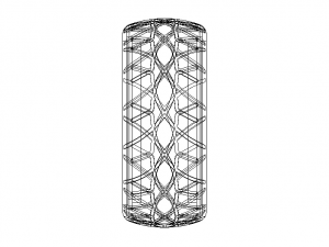 X-Pattern Radial Tires 26 mm 3D Model
