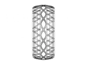 X-Pattern Radial Tires 26 mm 3D Model