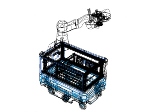 MiR Enclosed KUKA Robot Mount 3D Model