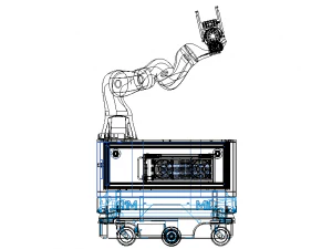 MiR Enclosed KUKA Robot Mount 3D Model
