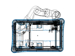 MiR Enclosed KUKA Robot Mount 3D Model