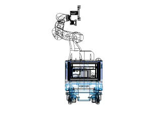MiR Enclosed KUKA Robot Mount 3D Model