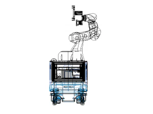 MiR Enclosed KUKA Robot Mount 3D Model