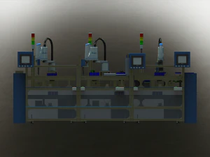 Assembly Line of Power Inverter 3D Model