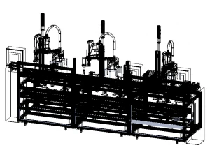 Assembly Line of Power Inverter 3D Model