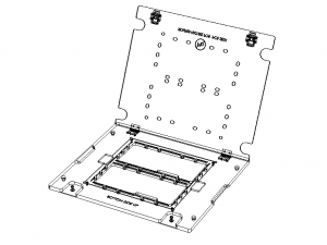 Standard Aluminium PCB Router Fixture Modello 3D